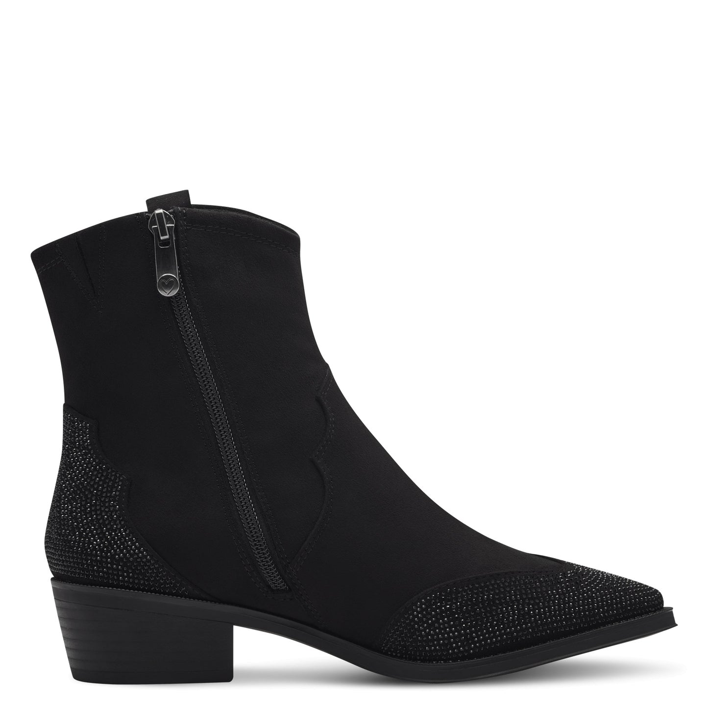 Korte botjes Marco Tozzi - Black