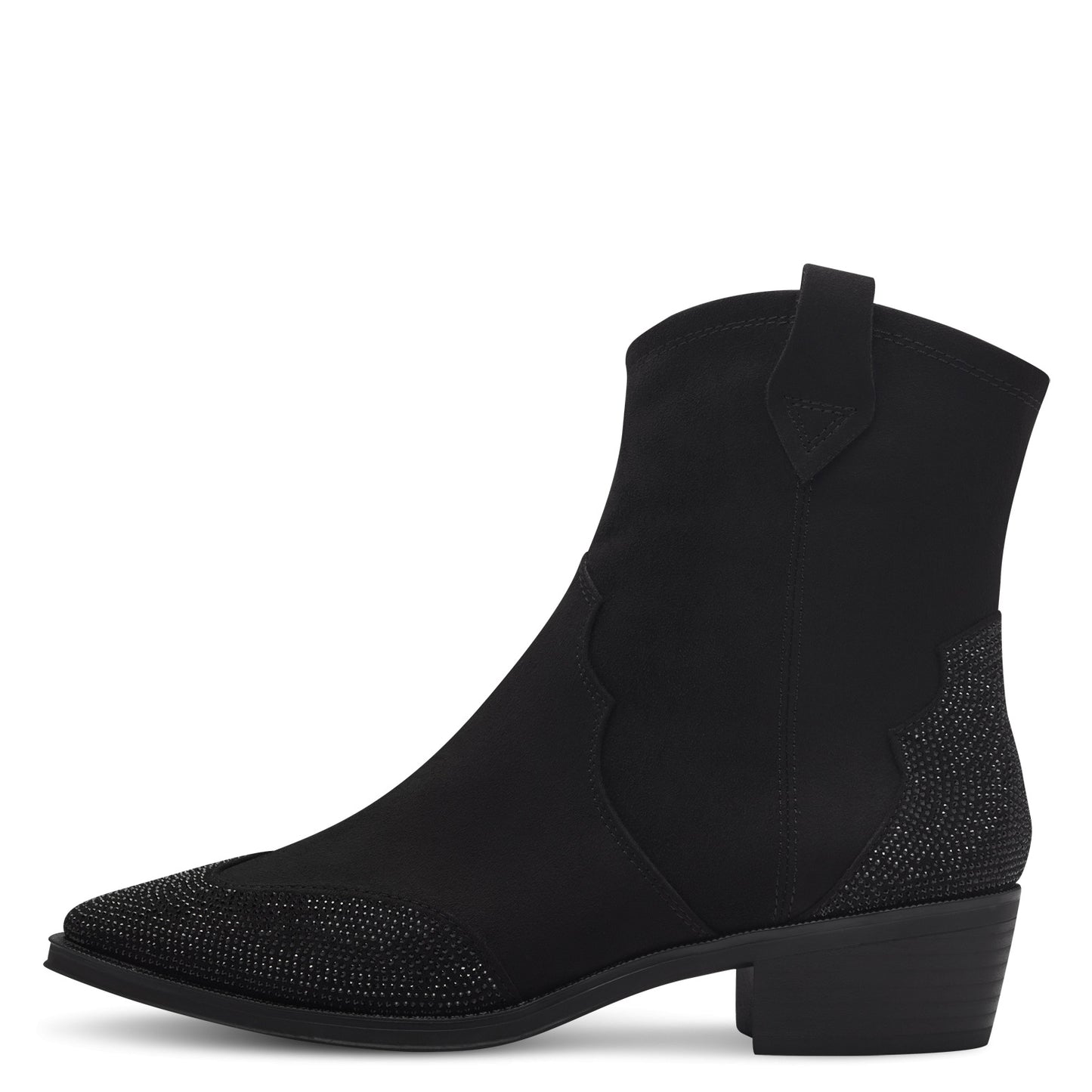 Korte botjes Marco Tozzi - Black