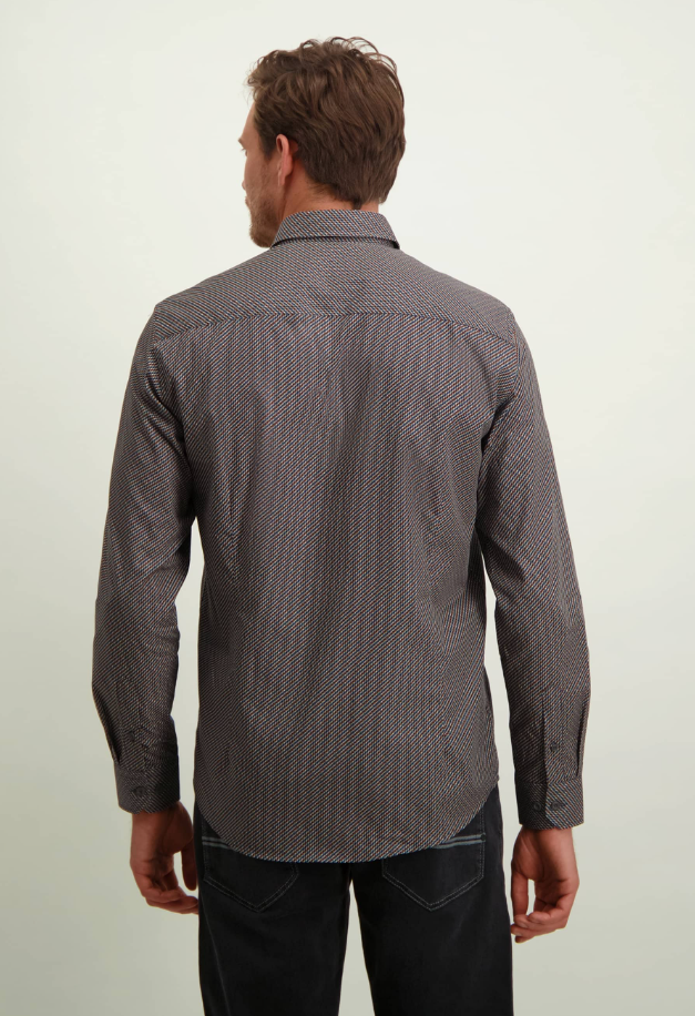 Hemd BlueFields - Printed poplin