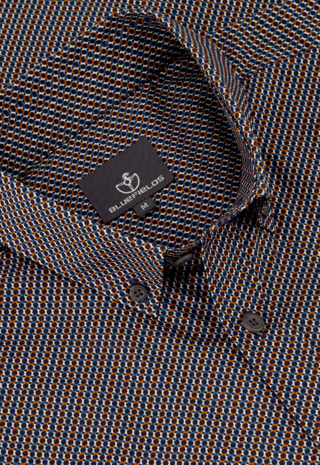 Hemd BlueFields - Printed poplin