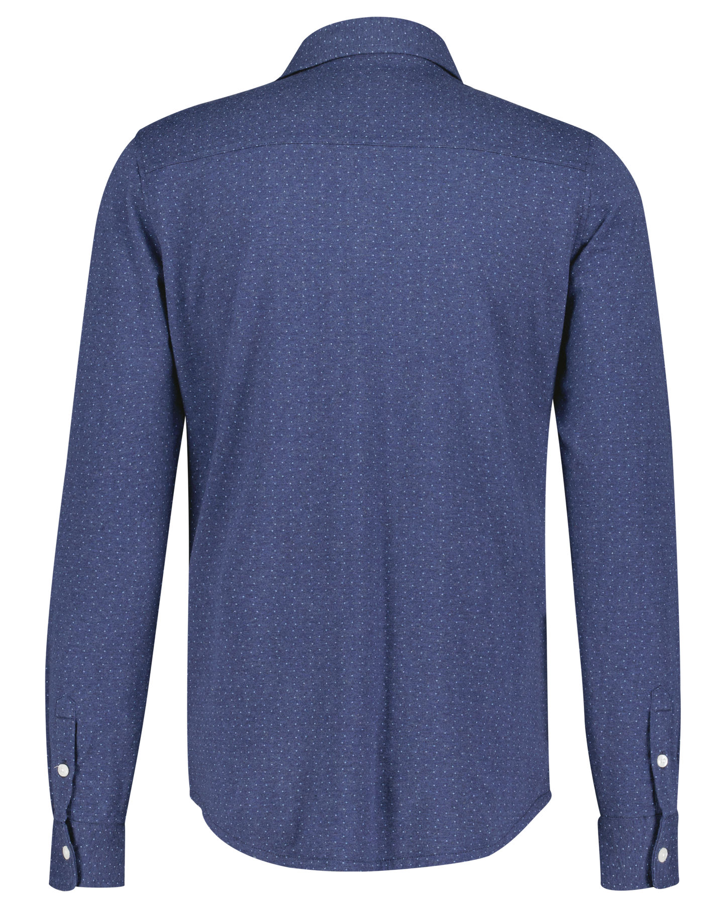 Hemd NZA pitch navy flanel blauw met stip