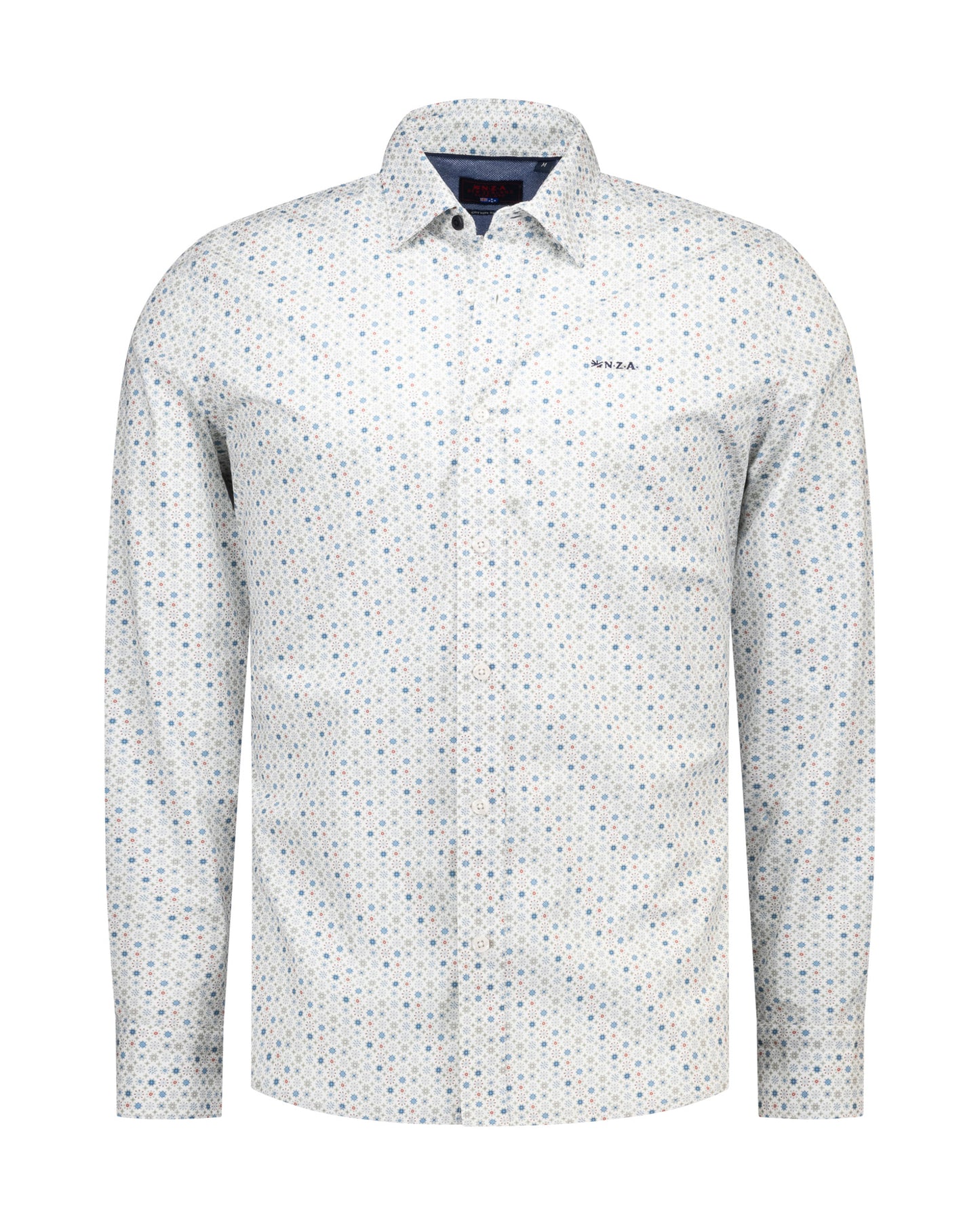 Hemd N.Z.A. - Ecru multi colour