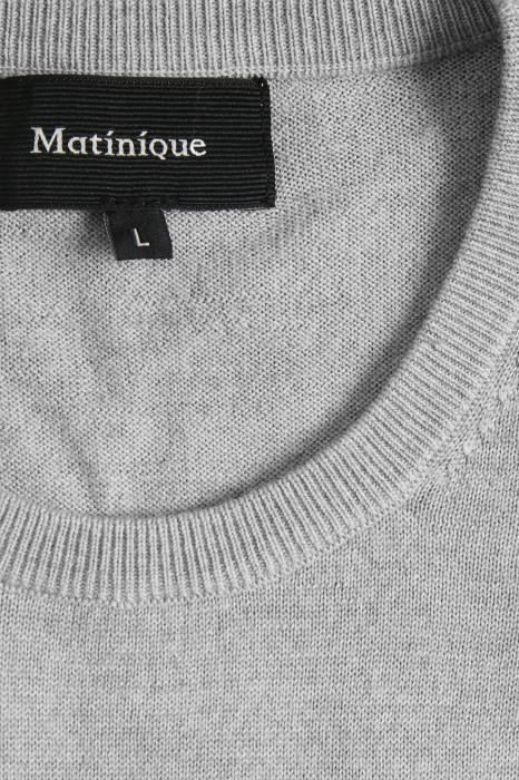 Trui Matinique Merino Light Grey melange