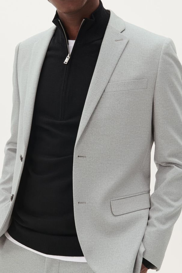 Blazer Matinique George jersey - Light grey melange