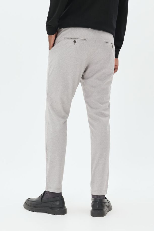 Broek Matinique Liam jersey pant - Light grey melange