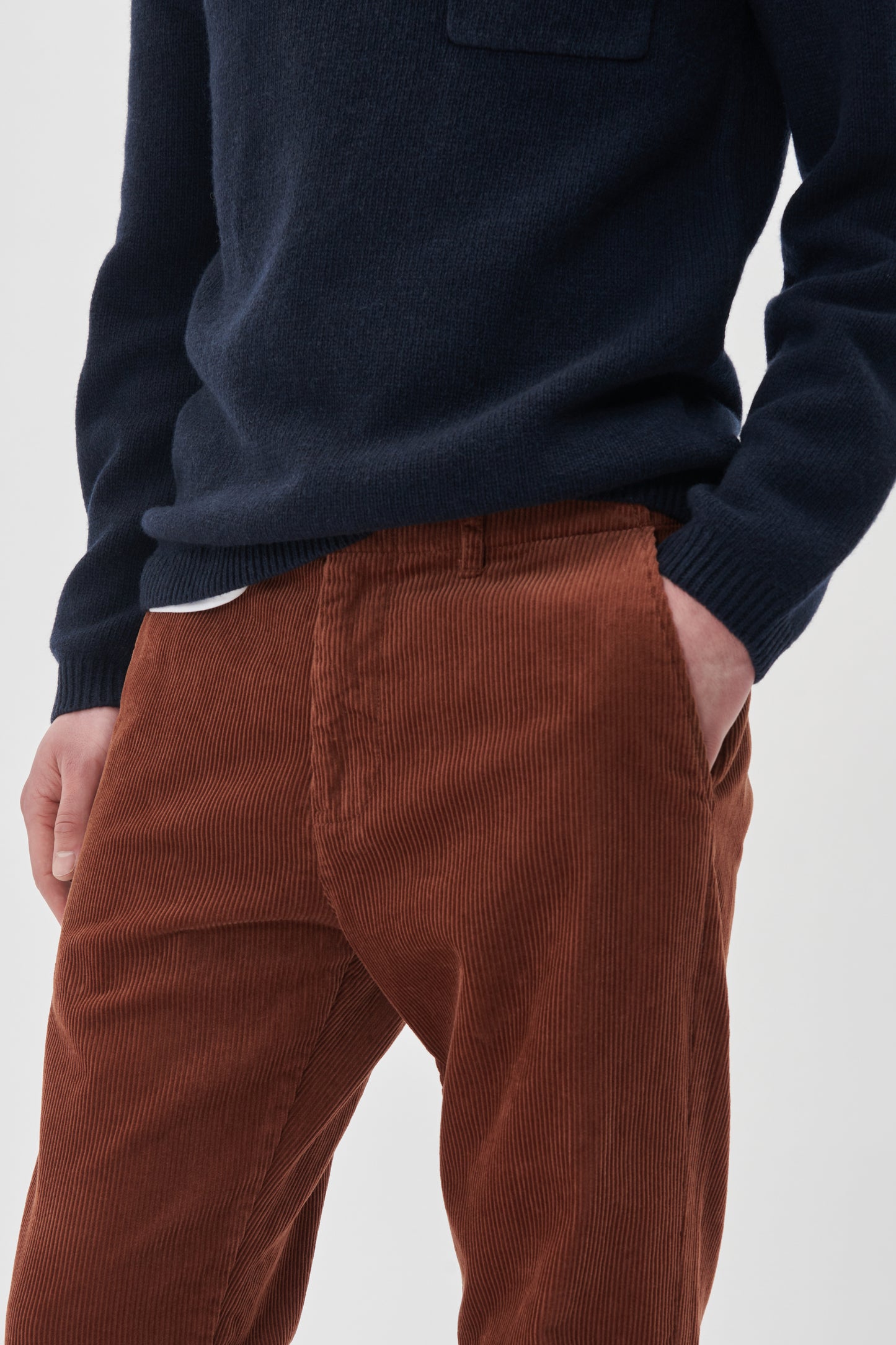 Broek Matinique park Heritage velours - Cambridge brown