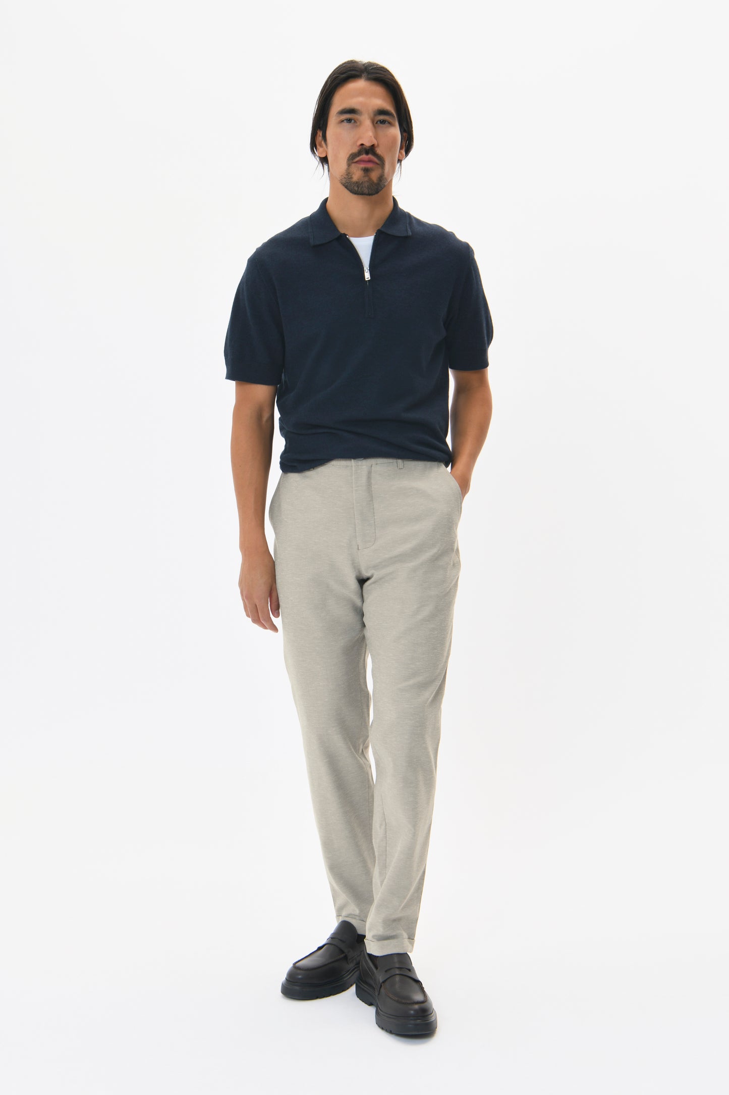 Broek Matinique liam pant alloy melange