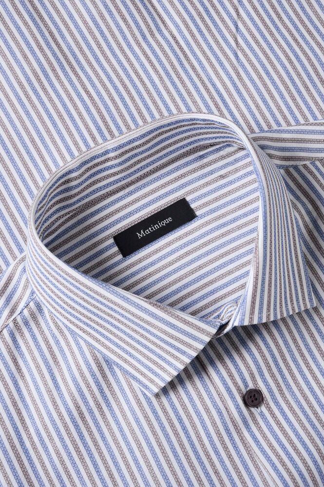 Hemd Matinique trostol - Chocolate chip stripe