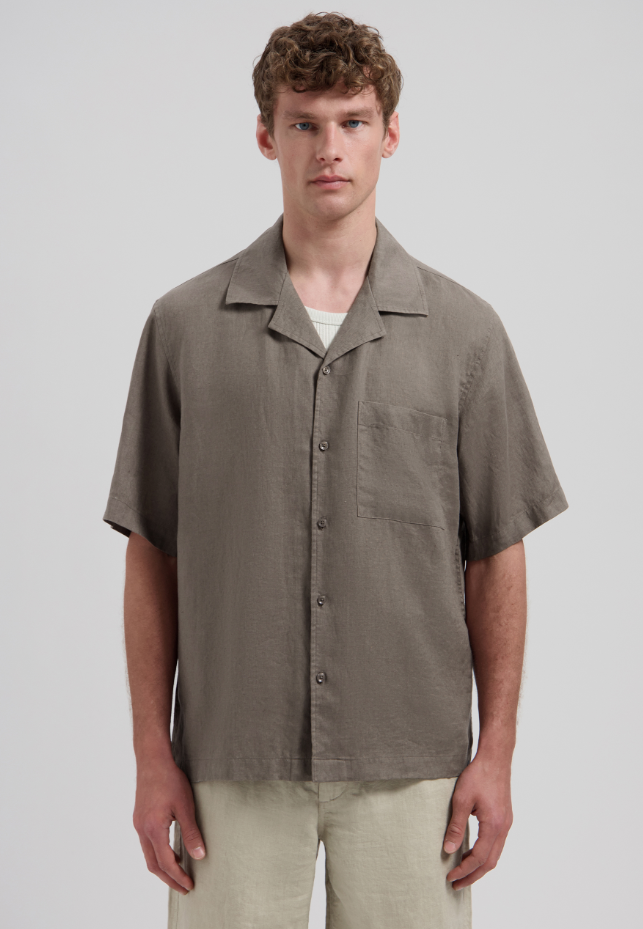 Hemd Dstrezzed linnen green shadow