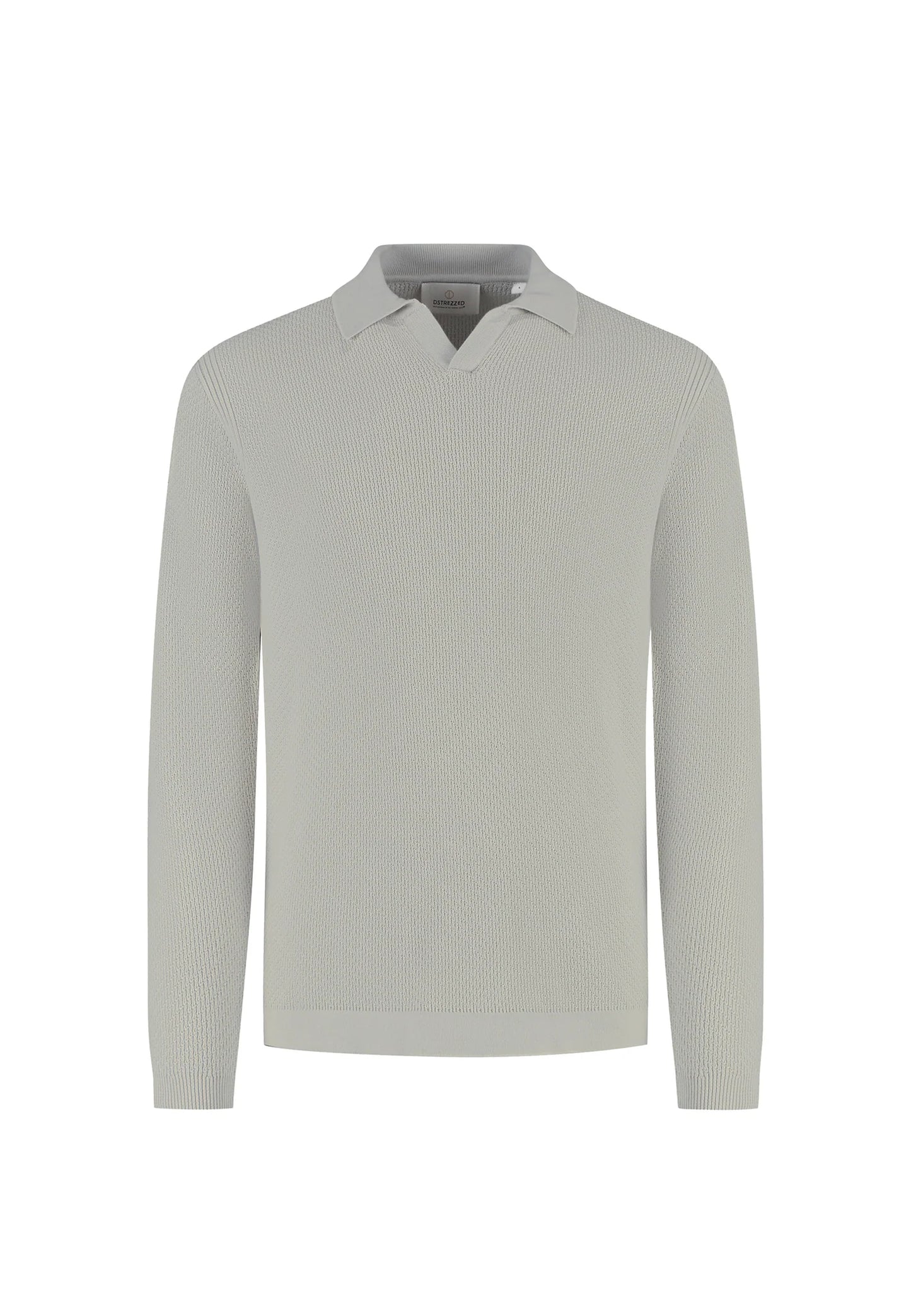 Trui Dstrezzed kostas longsleeve polo ghost grey