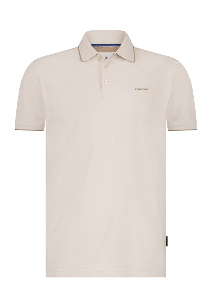 Polo State of Art poloshirt beige