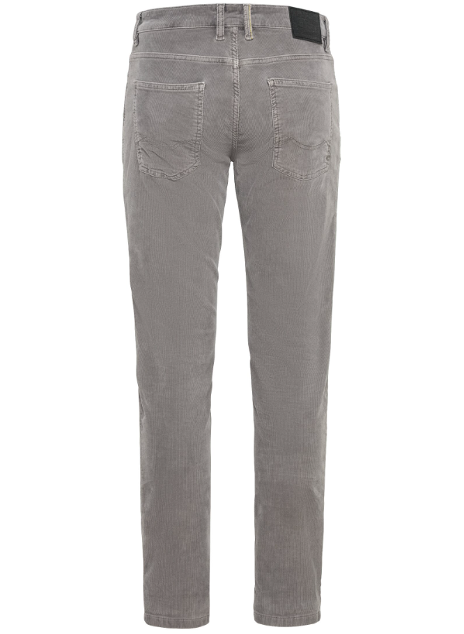 Broek Camel Regular Fit 5-Pocket Corduroy - Grijs
