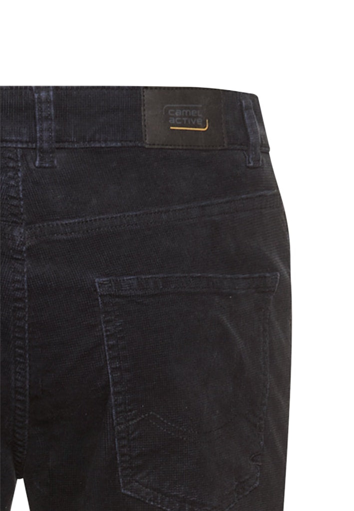 Broek Camel Active rib regular fit dark navy
