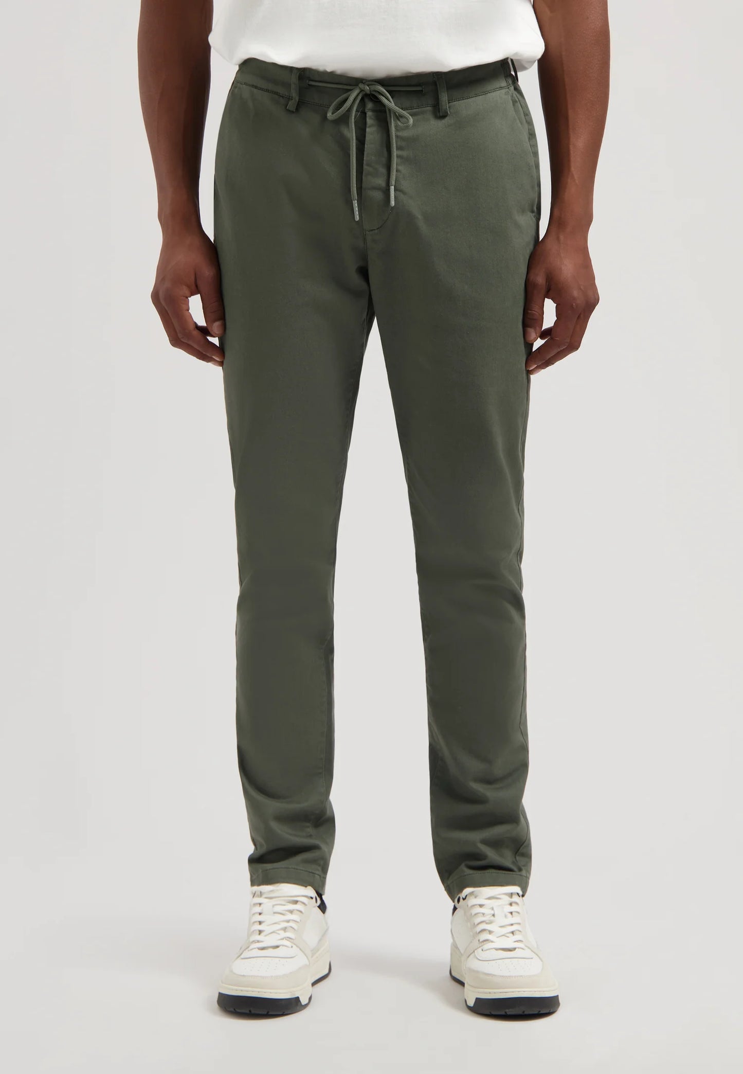 Broek Dstrezzed Lancaster twill knit dark army