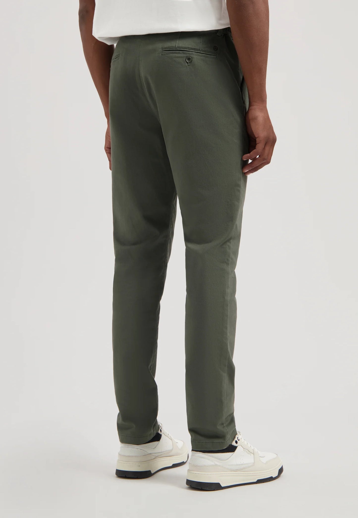 Broek Dstrezzed Lancaster twill knit dark army