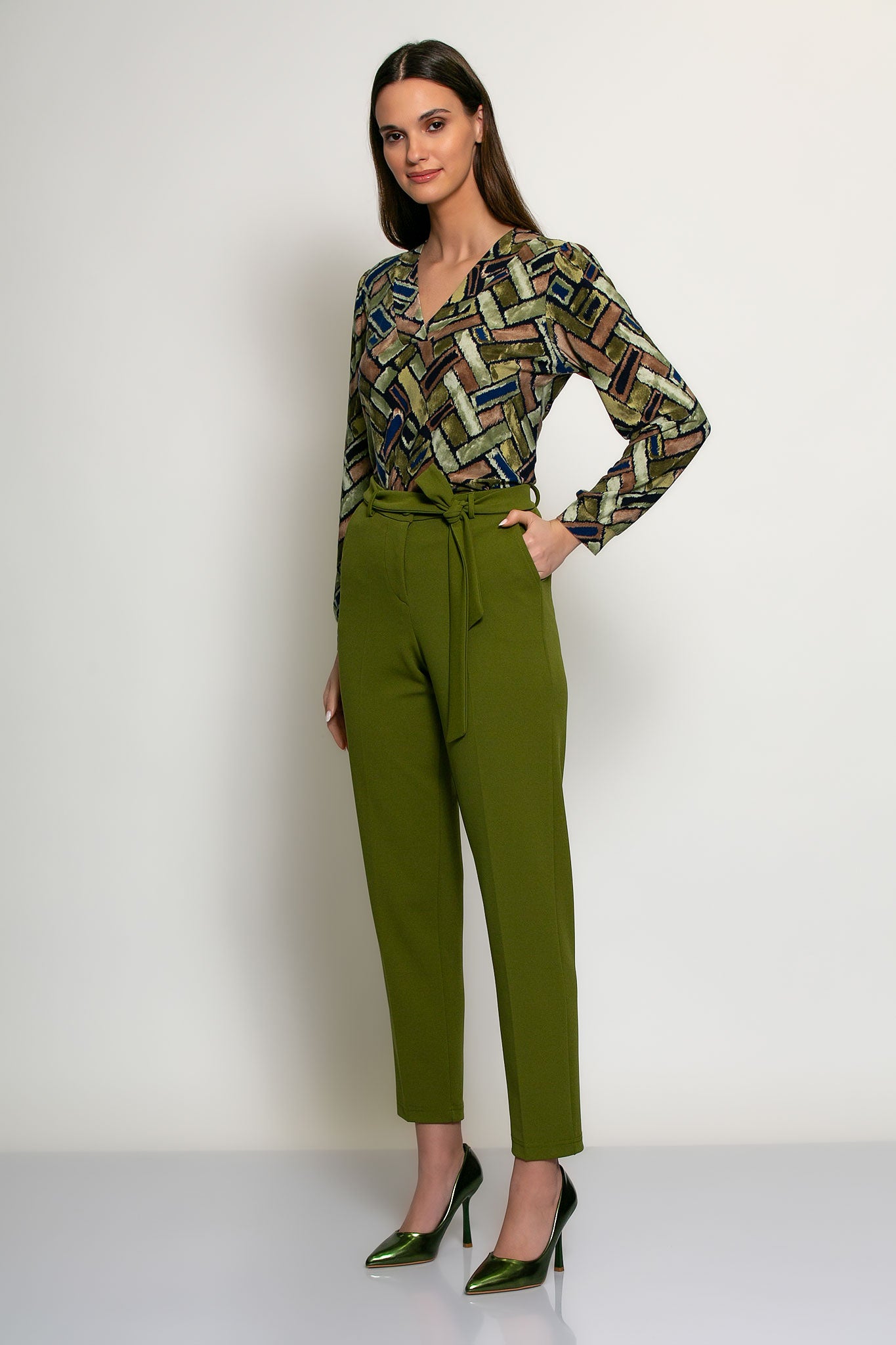 Blouse Batida - Avocado print