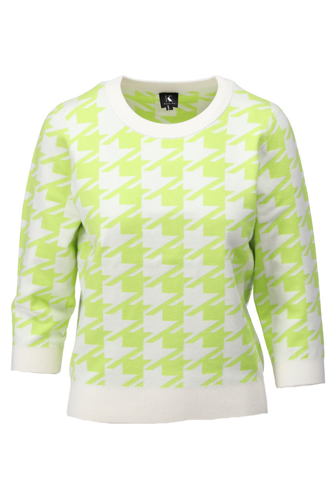 Trui Kdesign pull ronde hals pied de poule