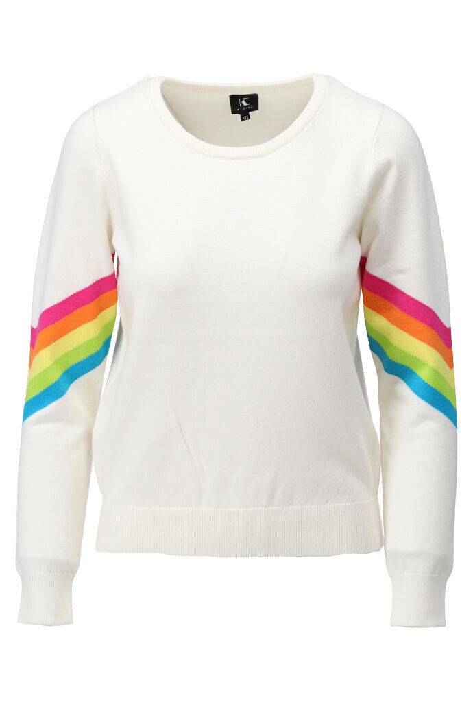 Trui Kdesign pull ronde hals met regenboog