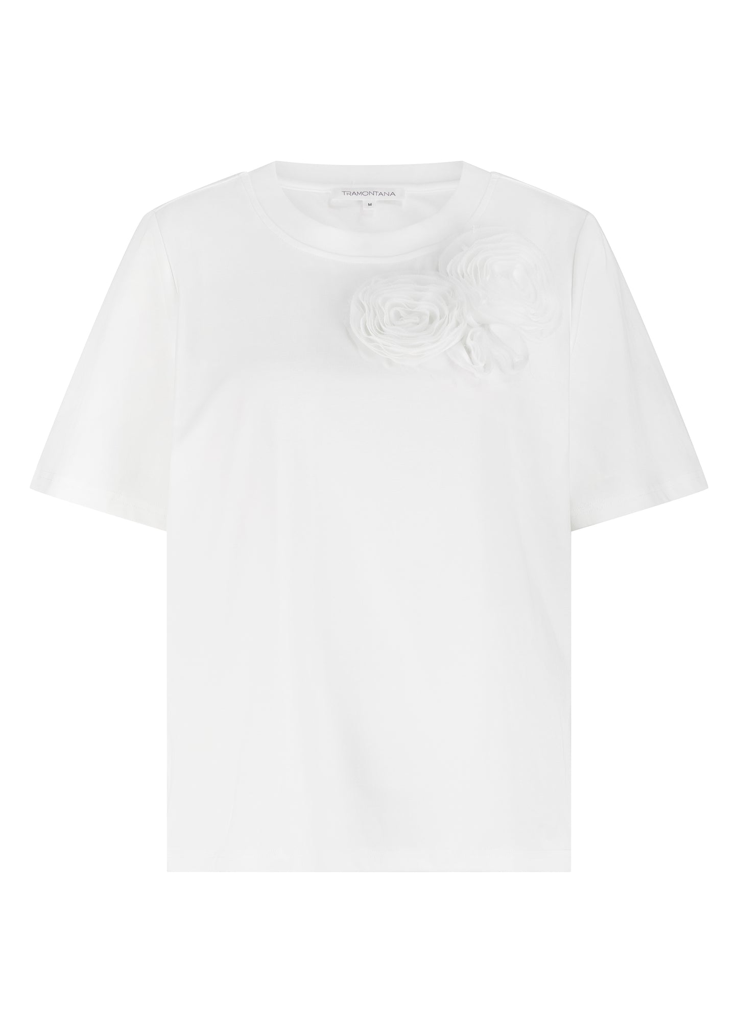 T-Shirt flower detail - Off white