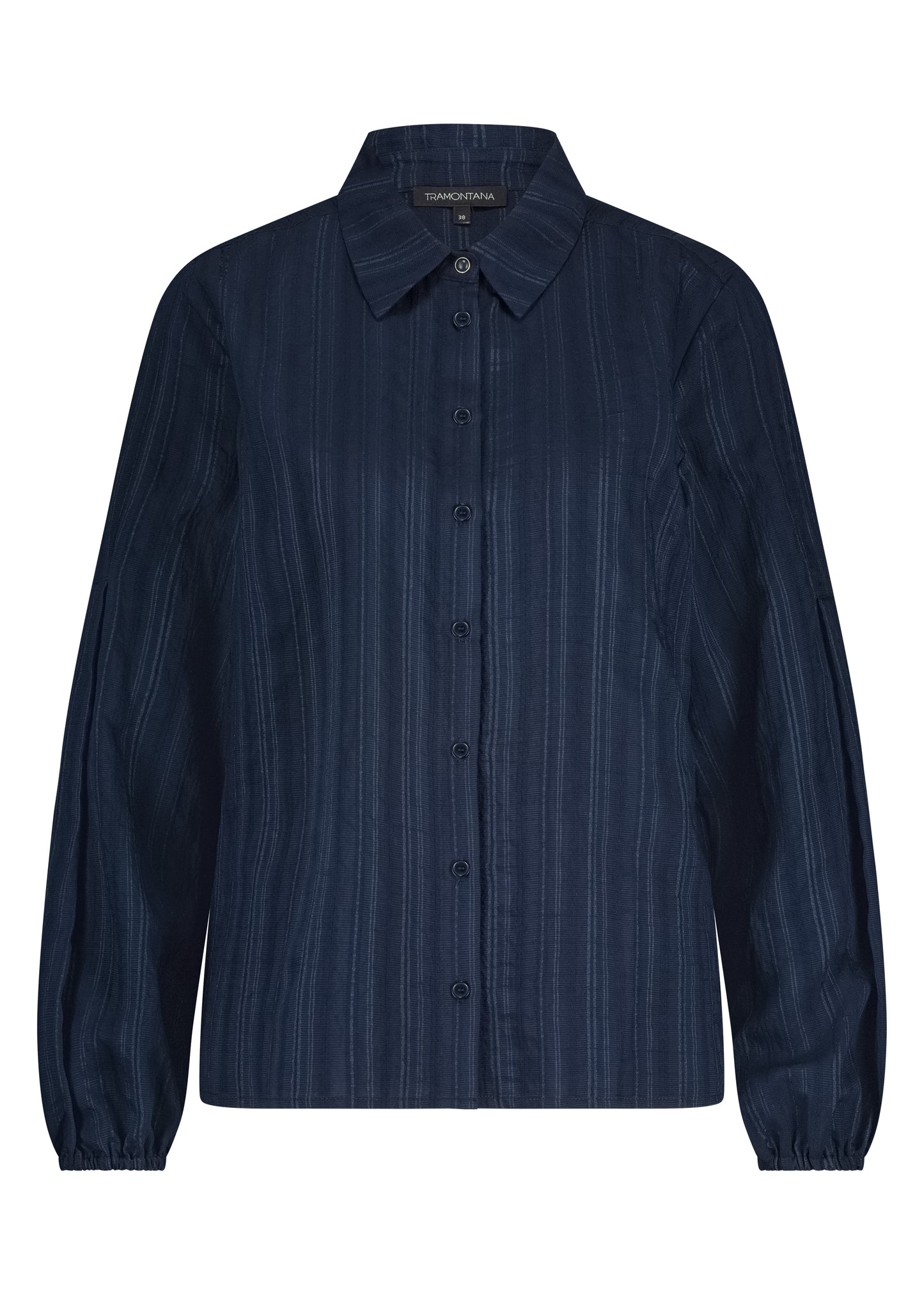 Blouse Tramontana pleated sleeves - Midnight