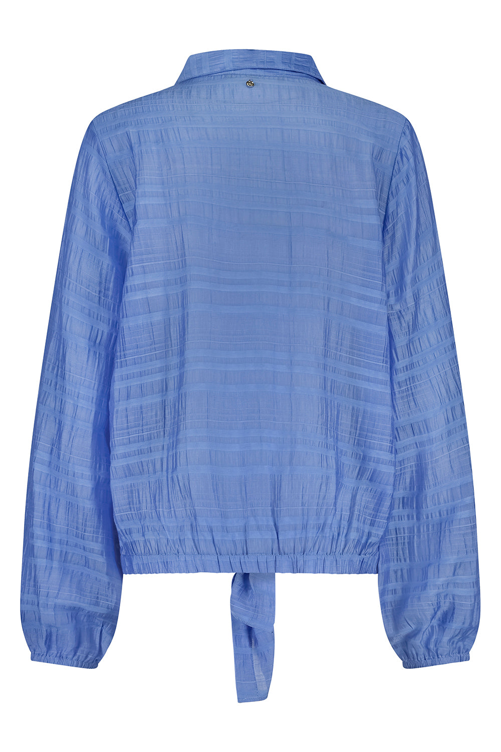 Blouse Tramontana fancy tied-up - Cornflower