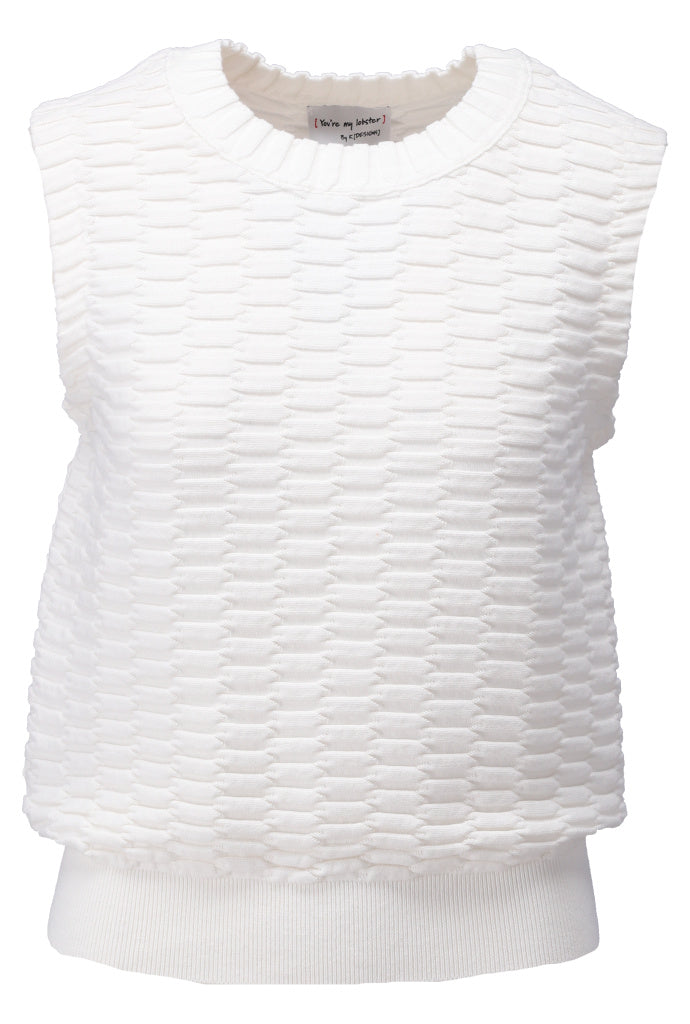 Top Kdesign top in speciale brei Egret