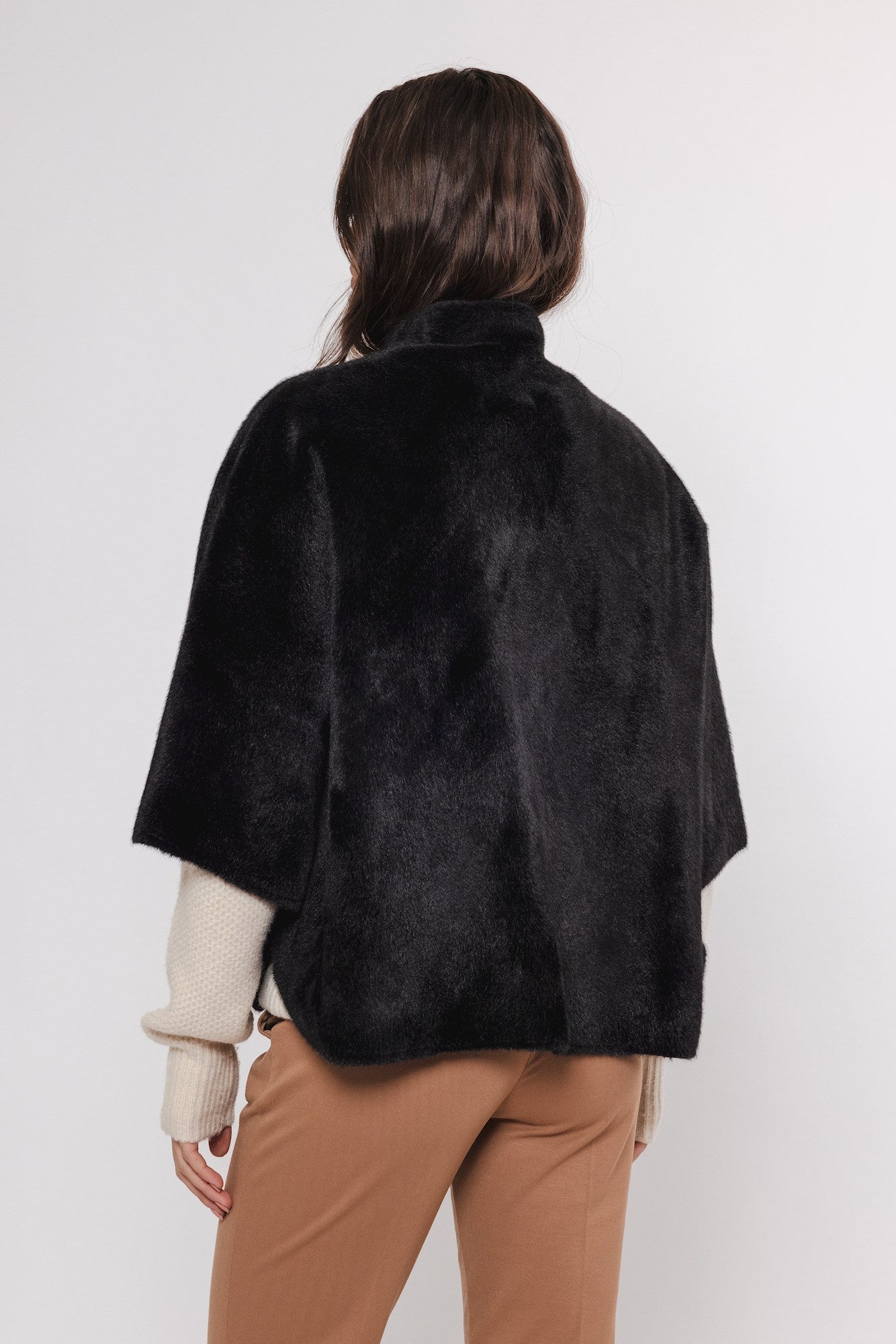 Cape Dewi Rino&Pelle faux fur - Black