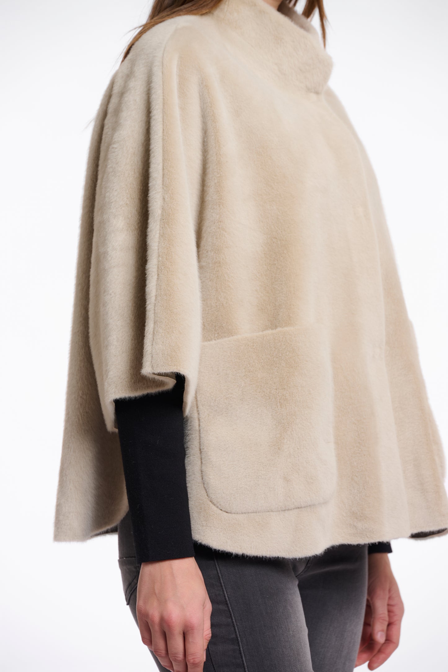Cape Rino&Pelle Dewi faux fur - Birch