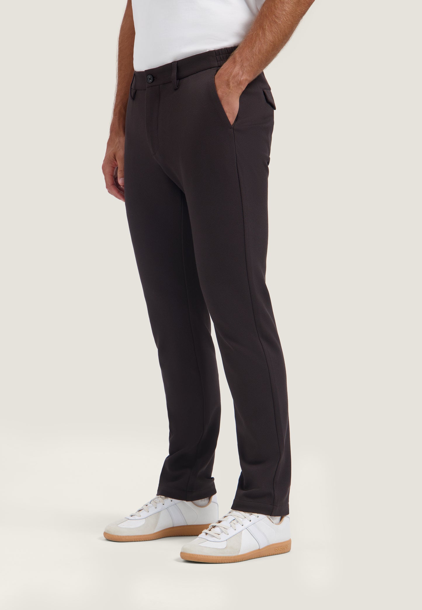Broek Dstrezzed marlon pique chino dark brown