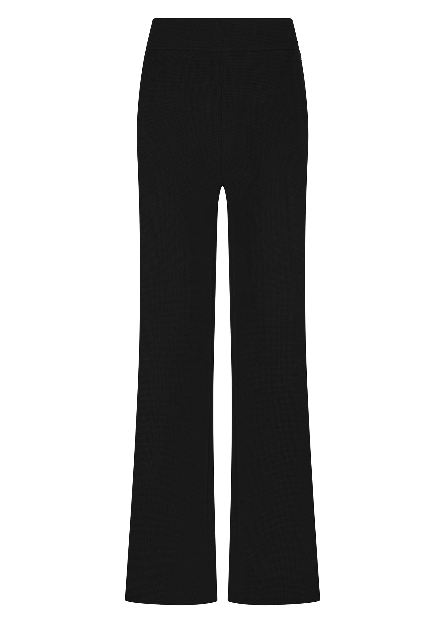 Broek Tramontana structured Wide-Leg - Black