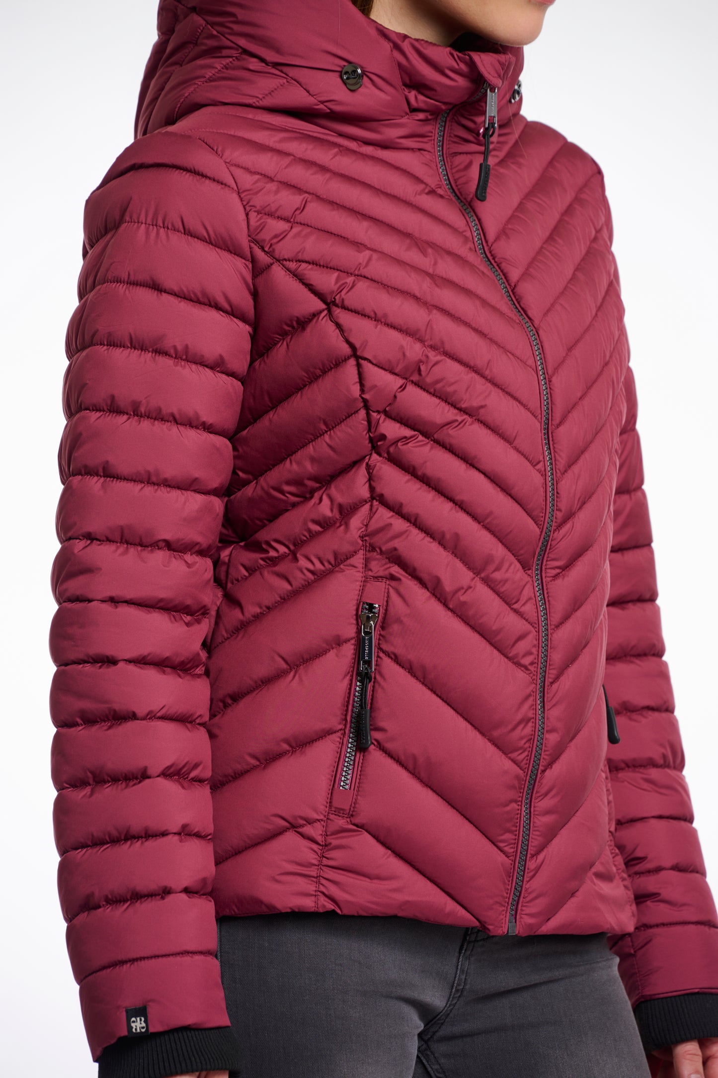 Jas Rino&Pelle Erin padded jacket detachable hood - Sugar plum