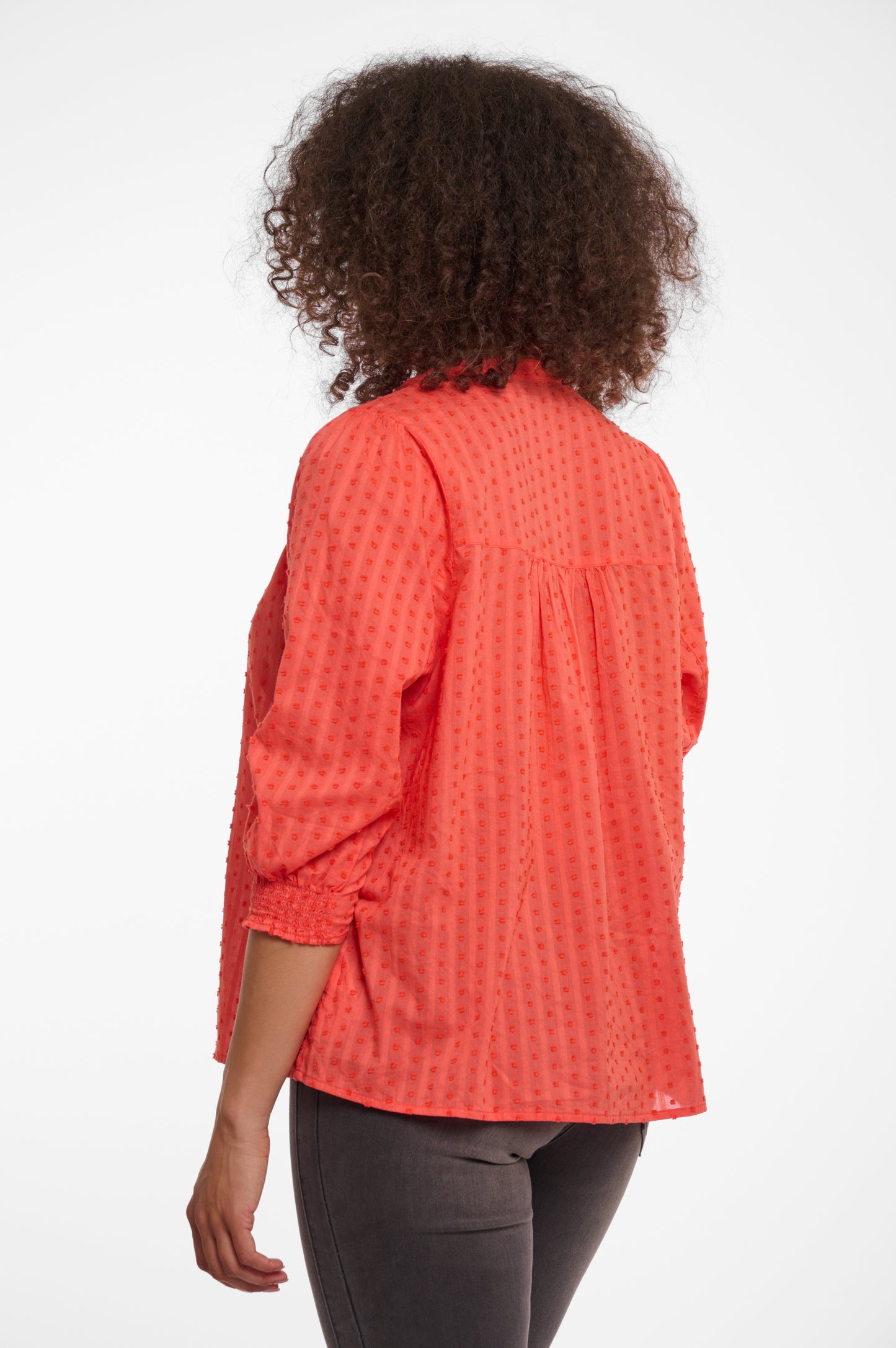 Blouse Rino&Pelle Ezra kleur hot coral