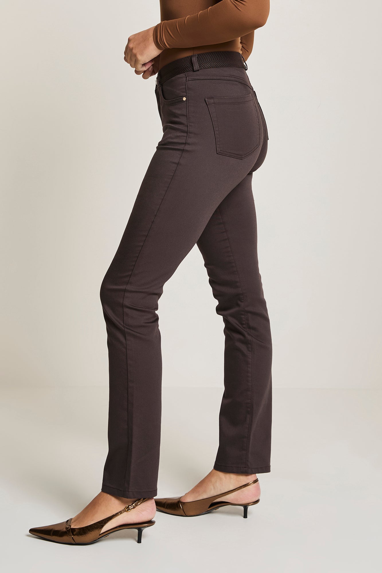 Broek Para Mi Angie (elastic) heaven uni - Deep brown