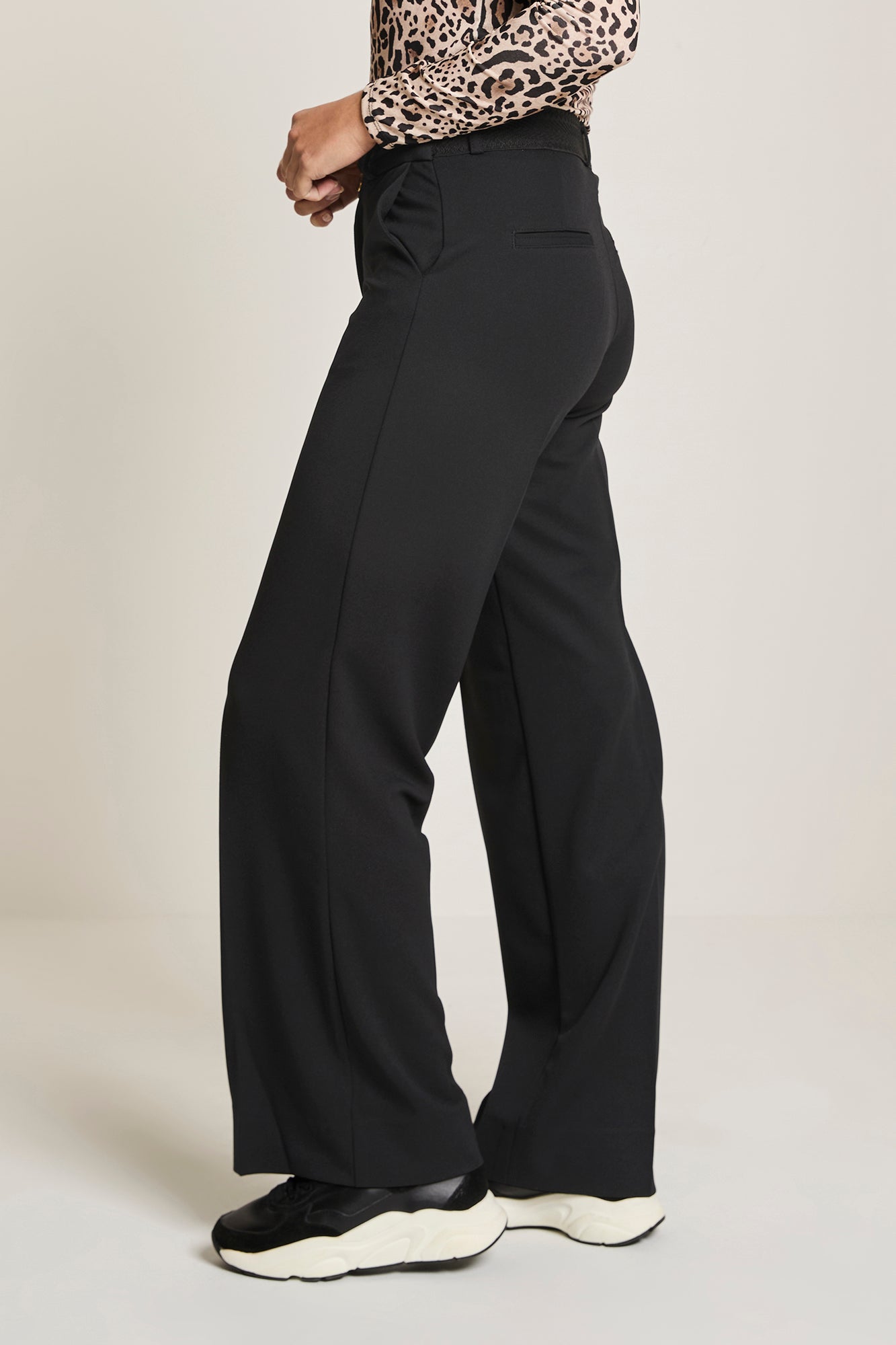 Broek Para Mi Mira (elastic) crepe - Black