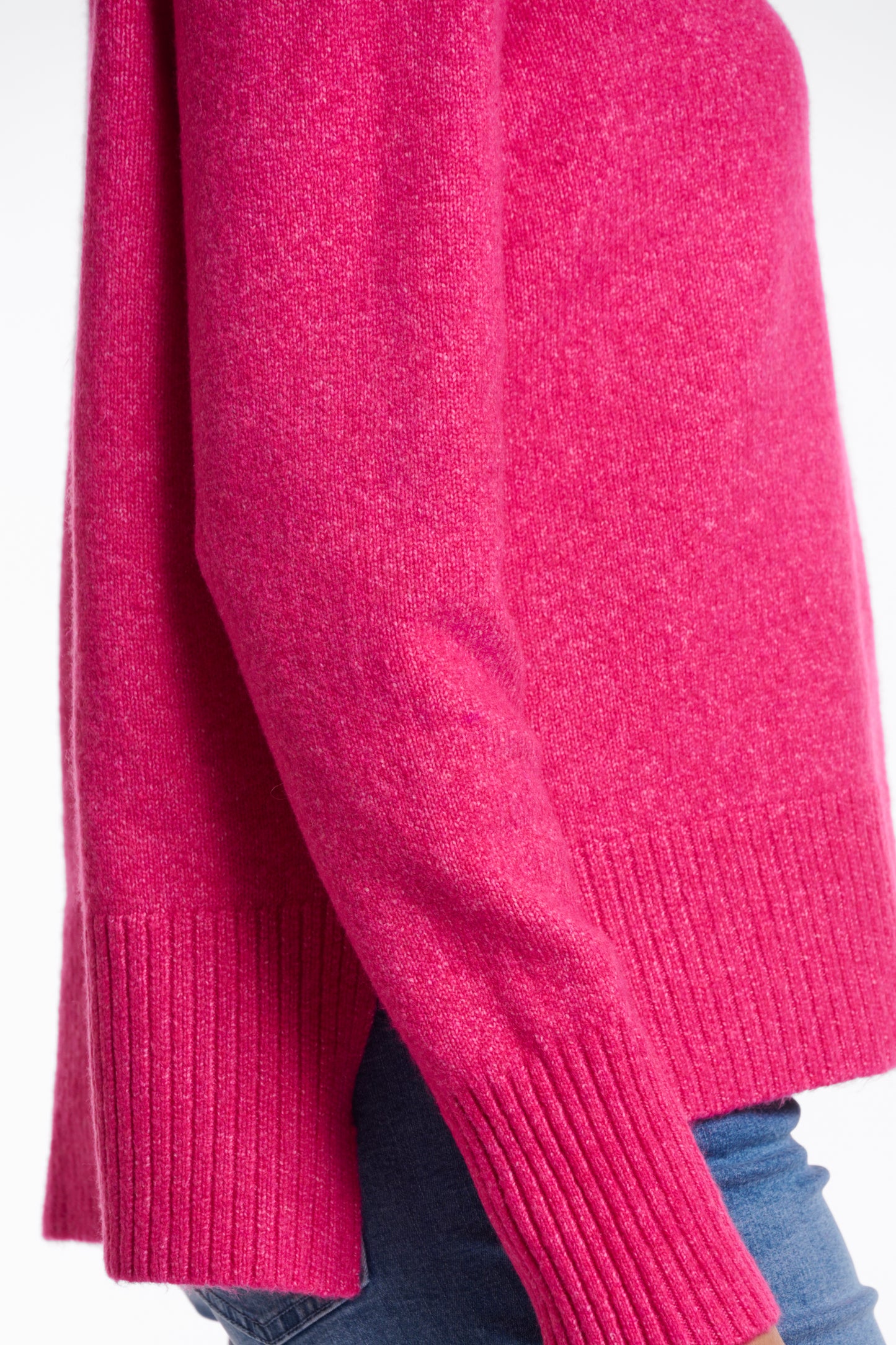Trui Rino&Pelle Nanke turtleneck sweater - Deep pink