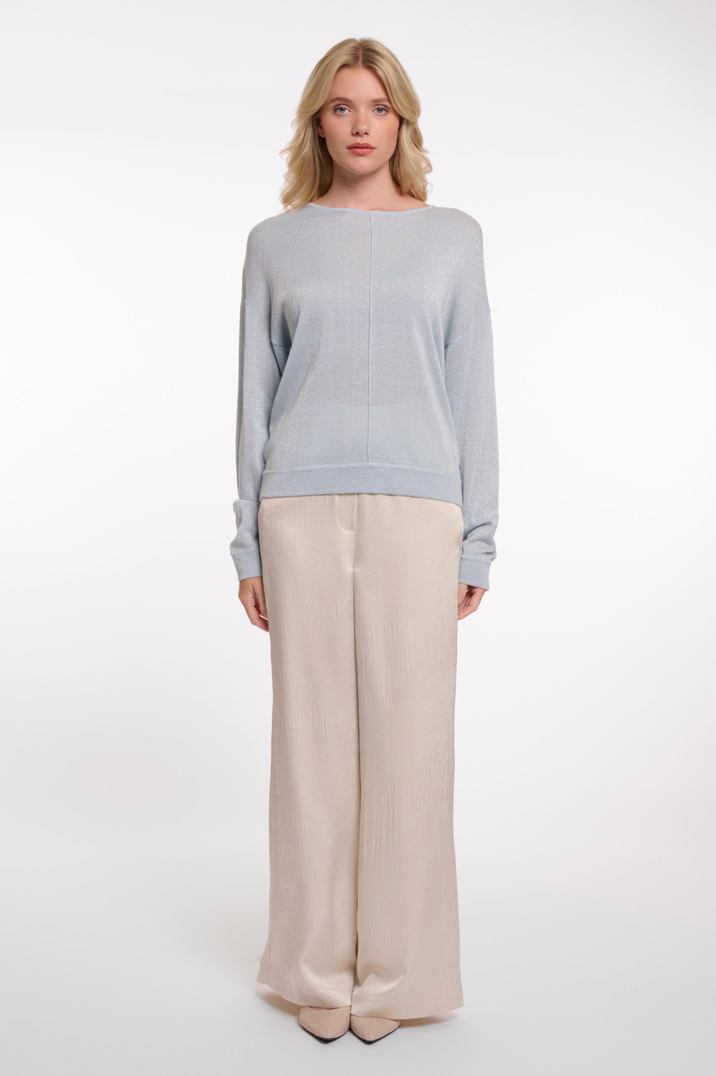Pull Rino&Pelle Perla long sleeve - Light blue