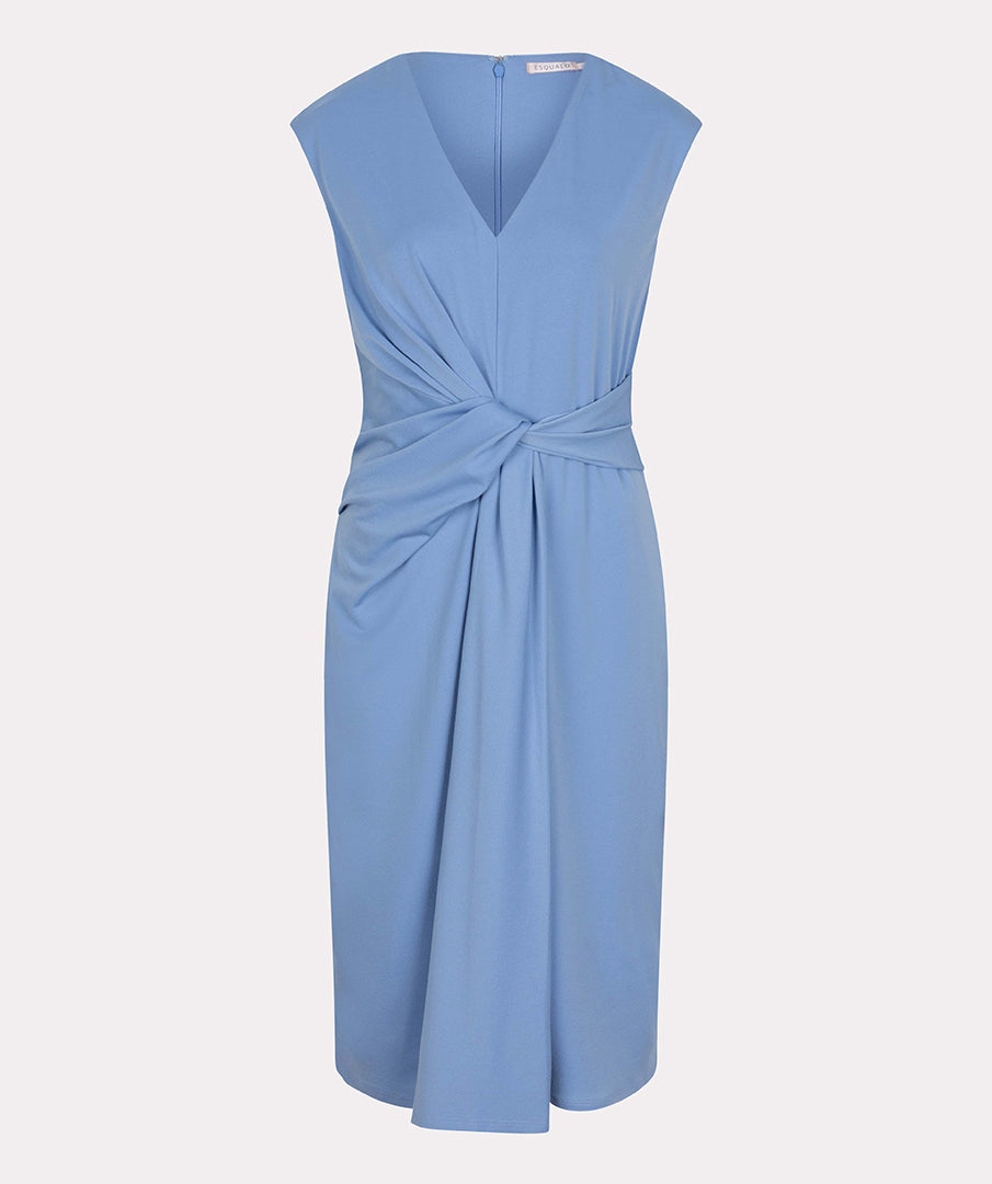 Jurk Esqualo Dress slv/lss waist detail Blue