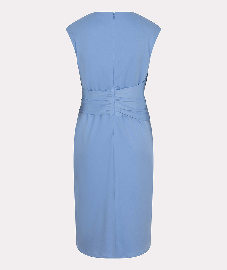 Jurk Esqualo Dress slv/lss waist detail Blue