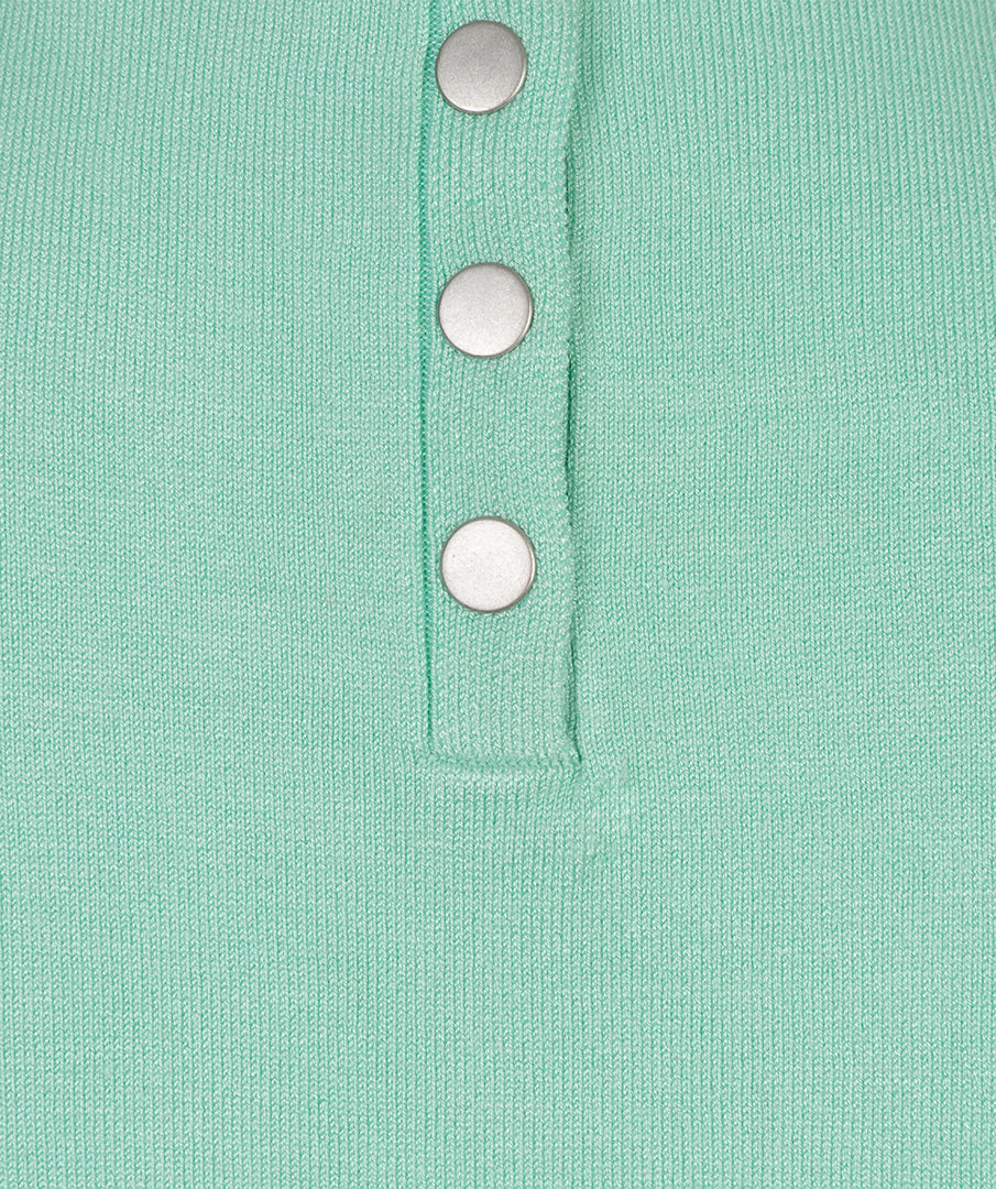 Top Esqualo slv/lss basic knit - Mint green