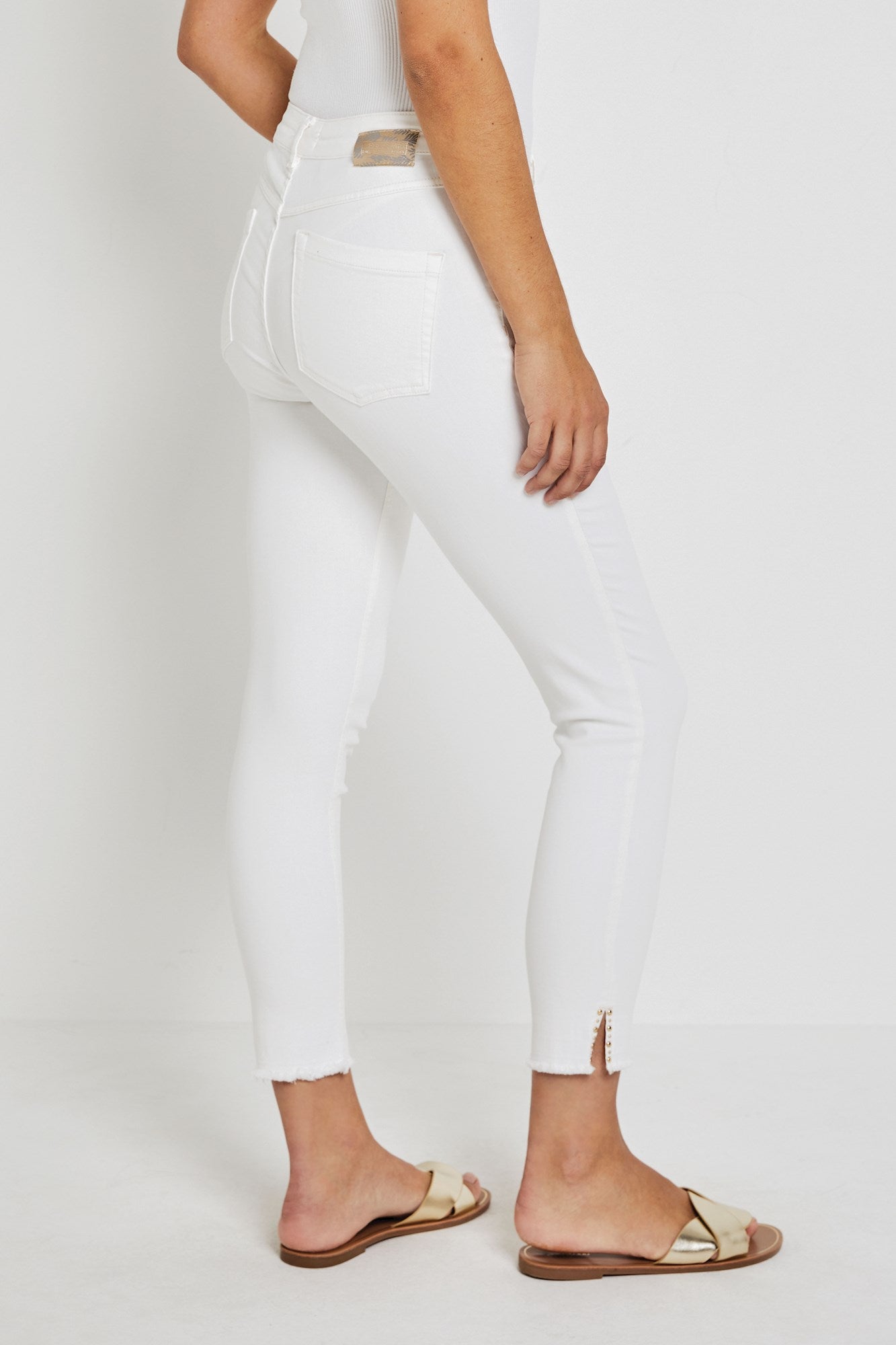Broek Para Mi Sanne color denim - White