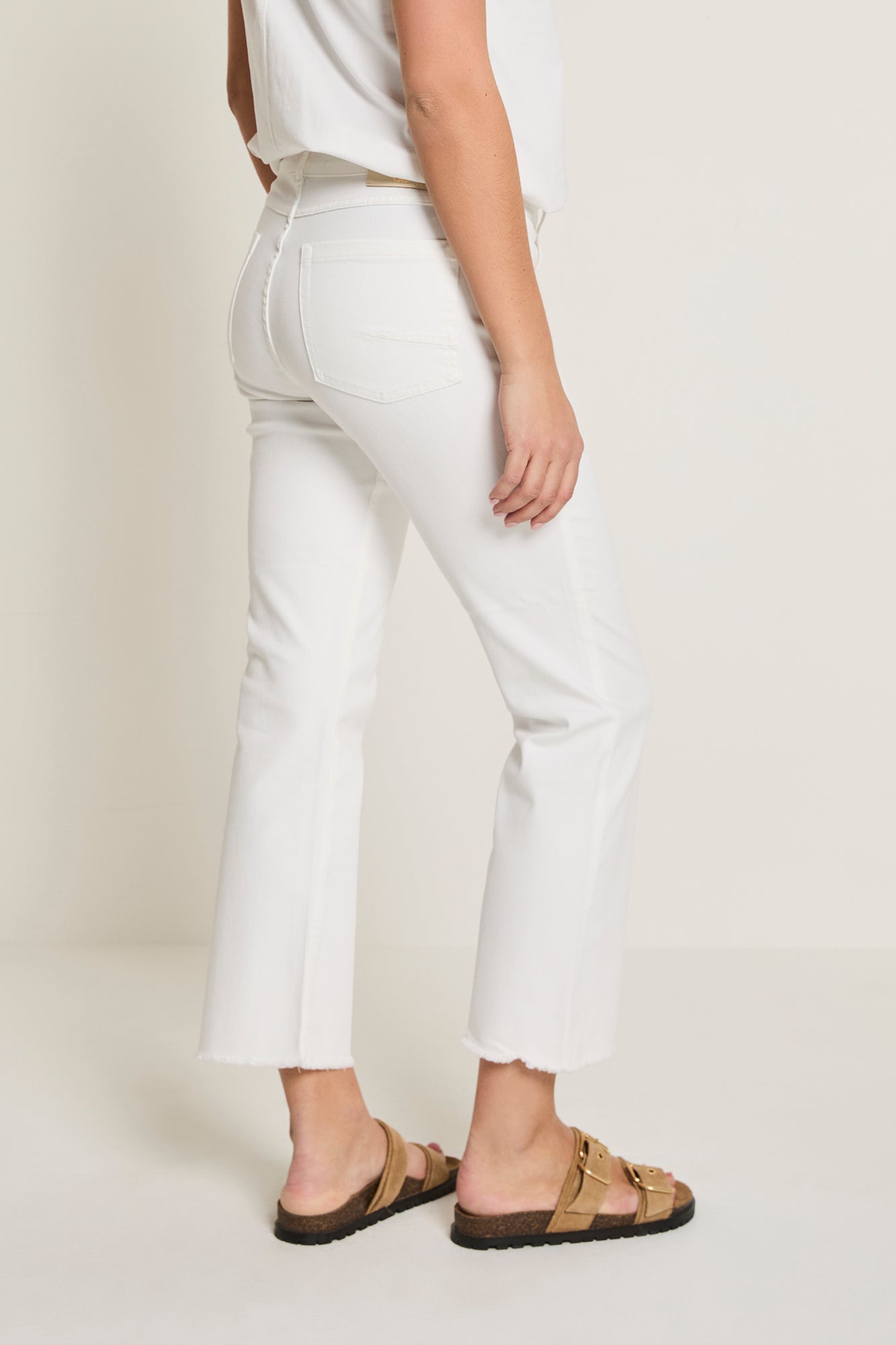 Broek Para Mi Mila (mini flare) - White