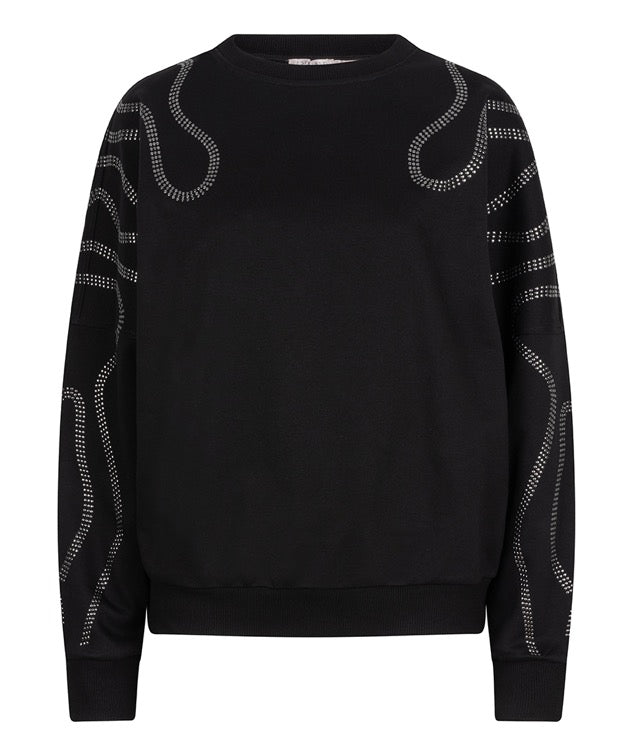 Sweater Esqualo studs - Black