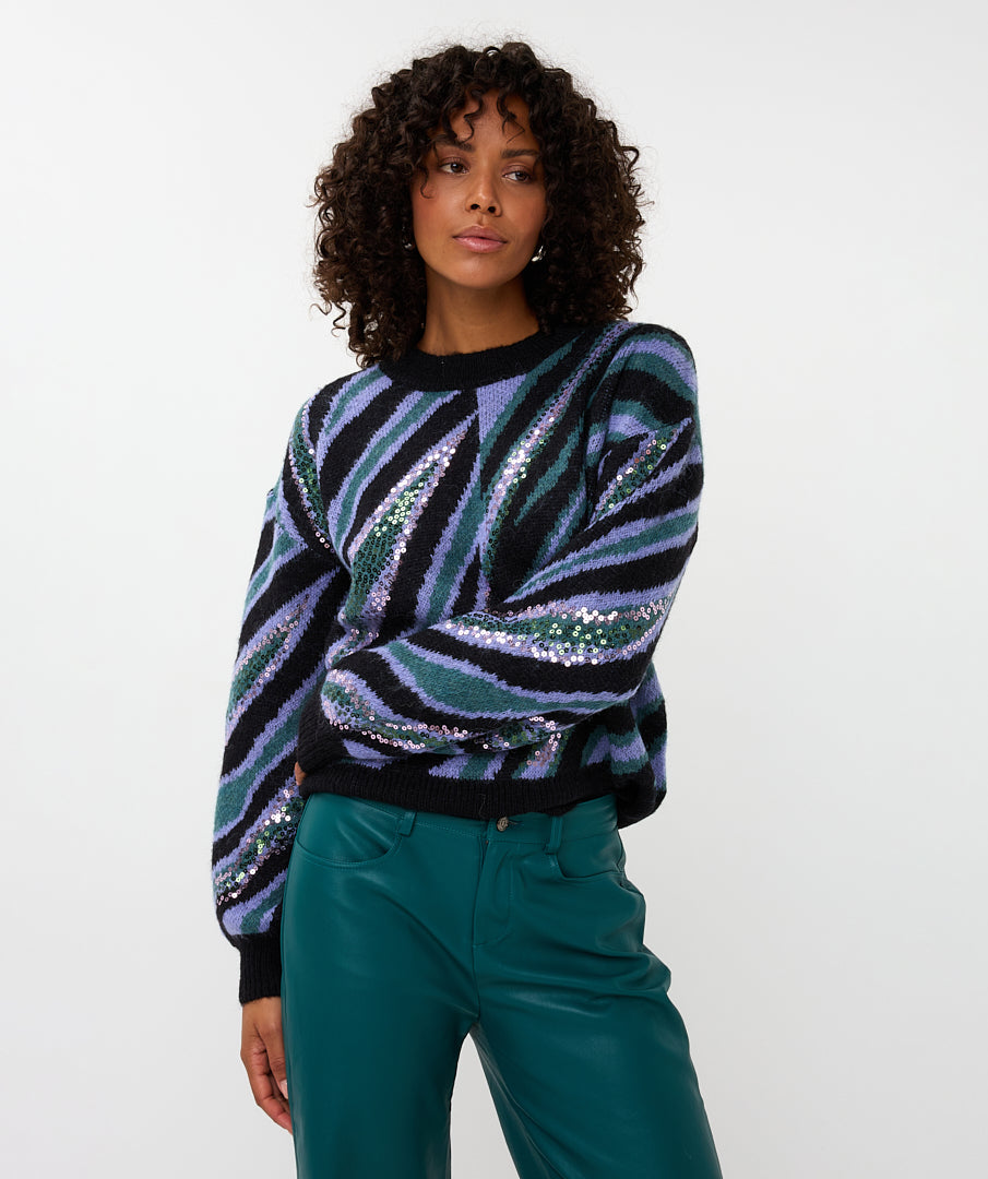 Trui Esqualo zebra - Multi colour