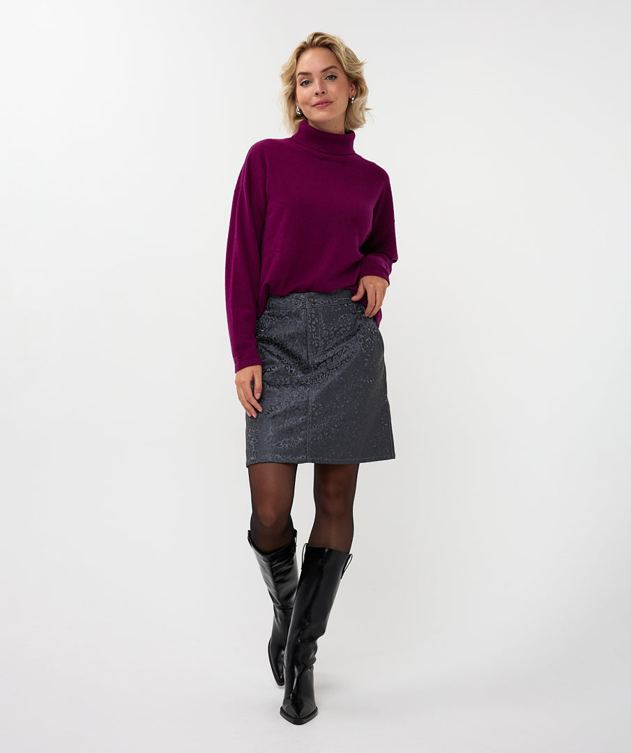 Rolkraag Esqualo 100% merinowool - Maroon