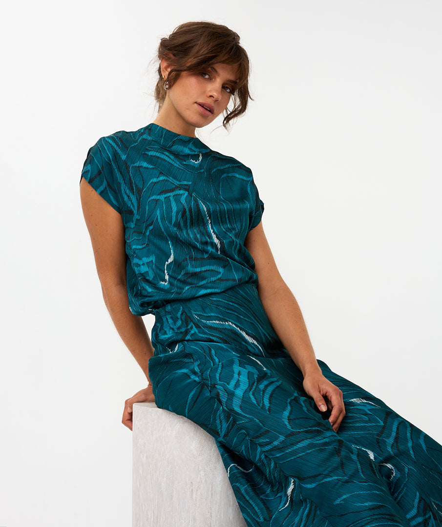 Blouse Esqualo top crystal waves - Print