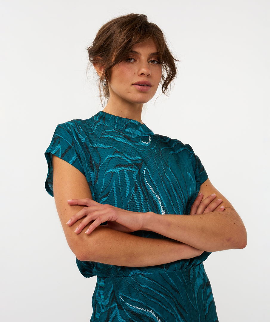 Blouse Esqualo top crystal waves - Print