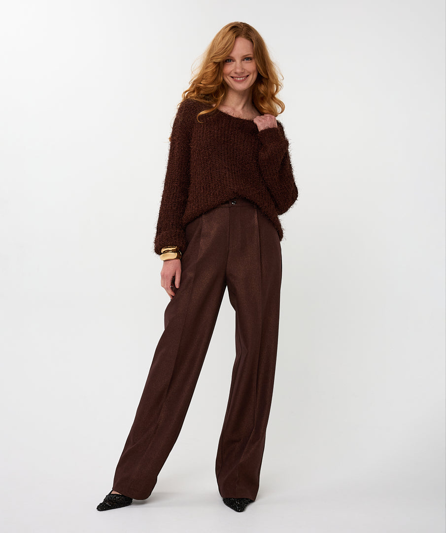 Trui Esqualo hairy - Chocolate