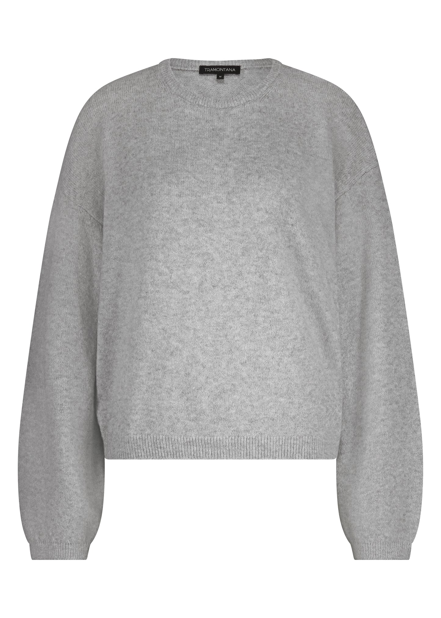 Trui Tramontana puff sleeve jumper grey melange