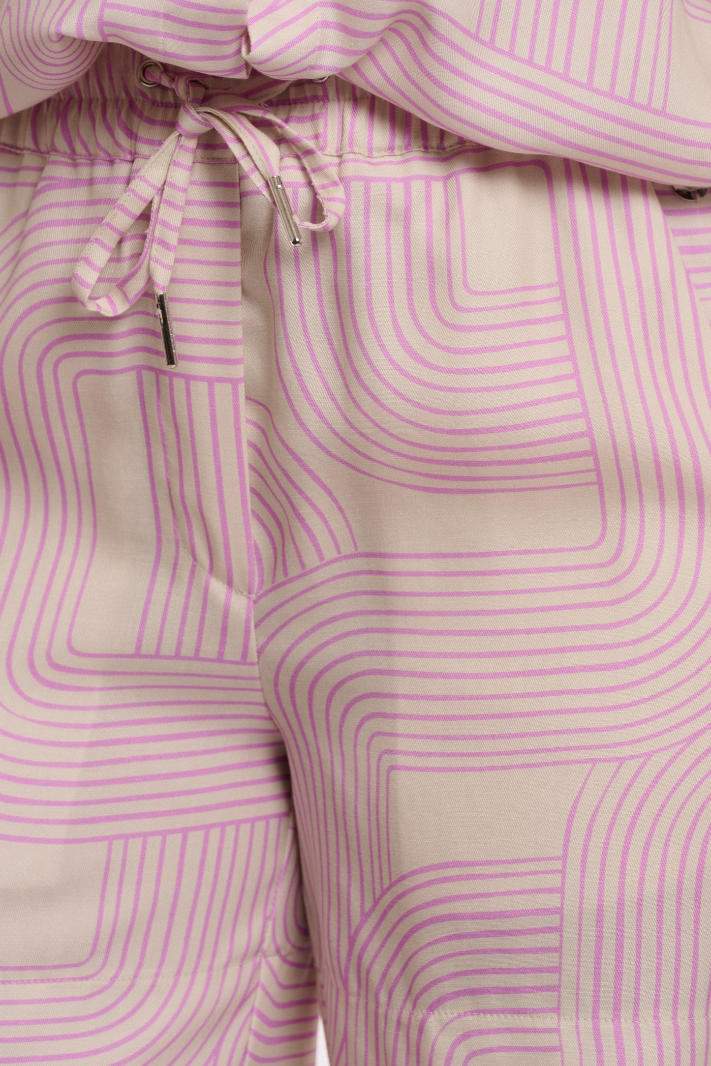 Short Rino&Pelle Ziven shorts with elastic violet pink labyrinth
