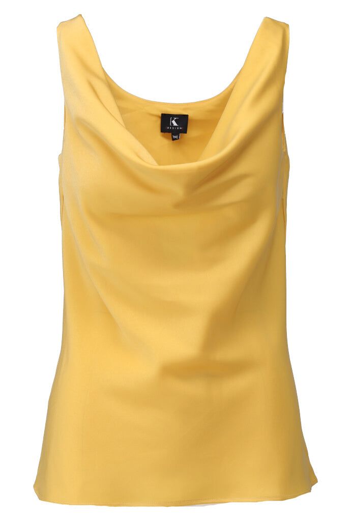 Top Kdesign mouwloze top in satijn look mimosa